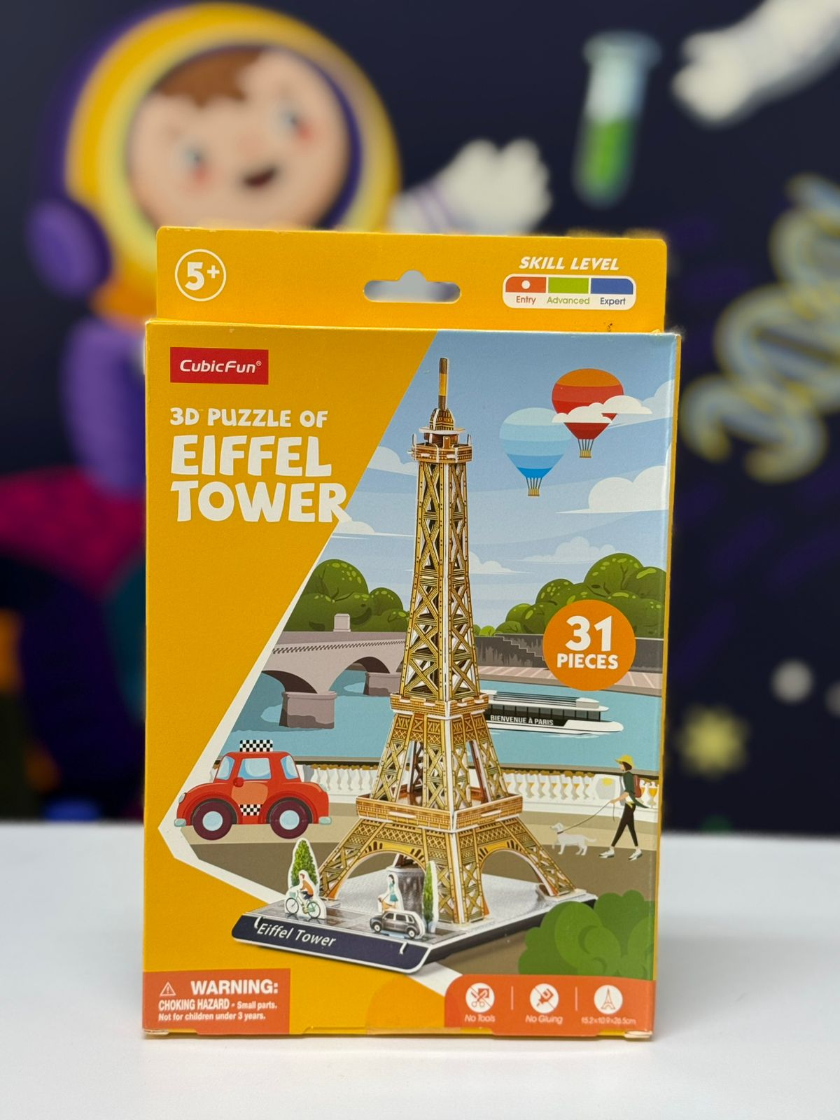 3D Puzzle Eiffel Tower CubicFun 31 piezas